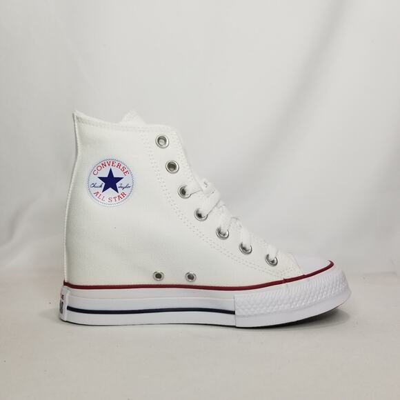 Converse Women's CTAS Wedge Platform Hi Tops Size 5.5 White A11908C NWT - Picture 4 of 8